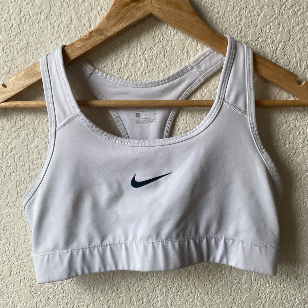 White Nike Sports Bra